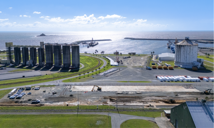 Construction is under way on the 1.3-hectare Container Depot at the Port of Mackay.